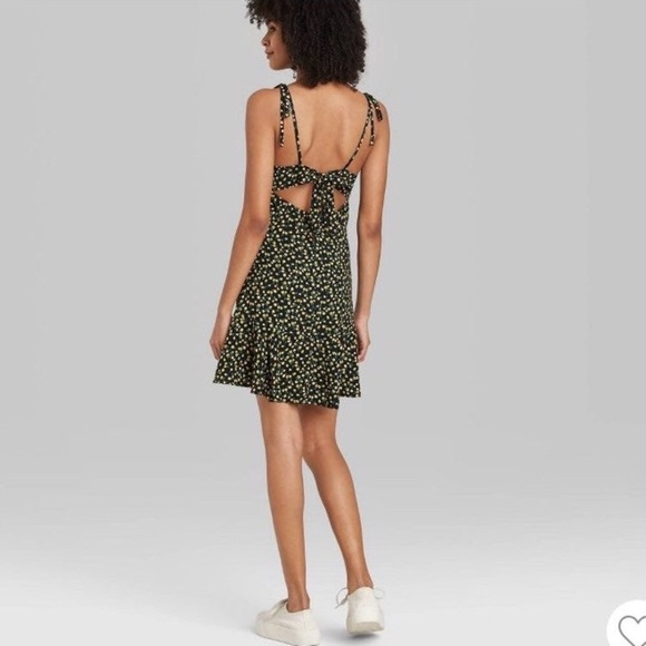 Wild fable lemon tie strap dress - Picture 3 of 3